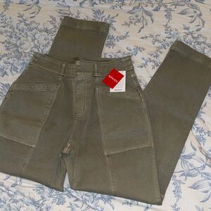 SPANX Olive Oil Straight Leg Pant